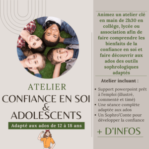 Atelier clé en main - Confiance en soi & Adolescents
